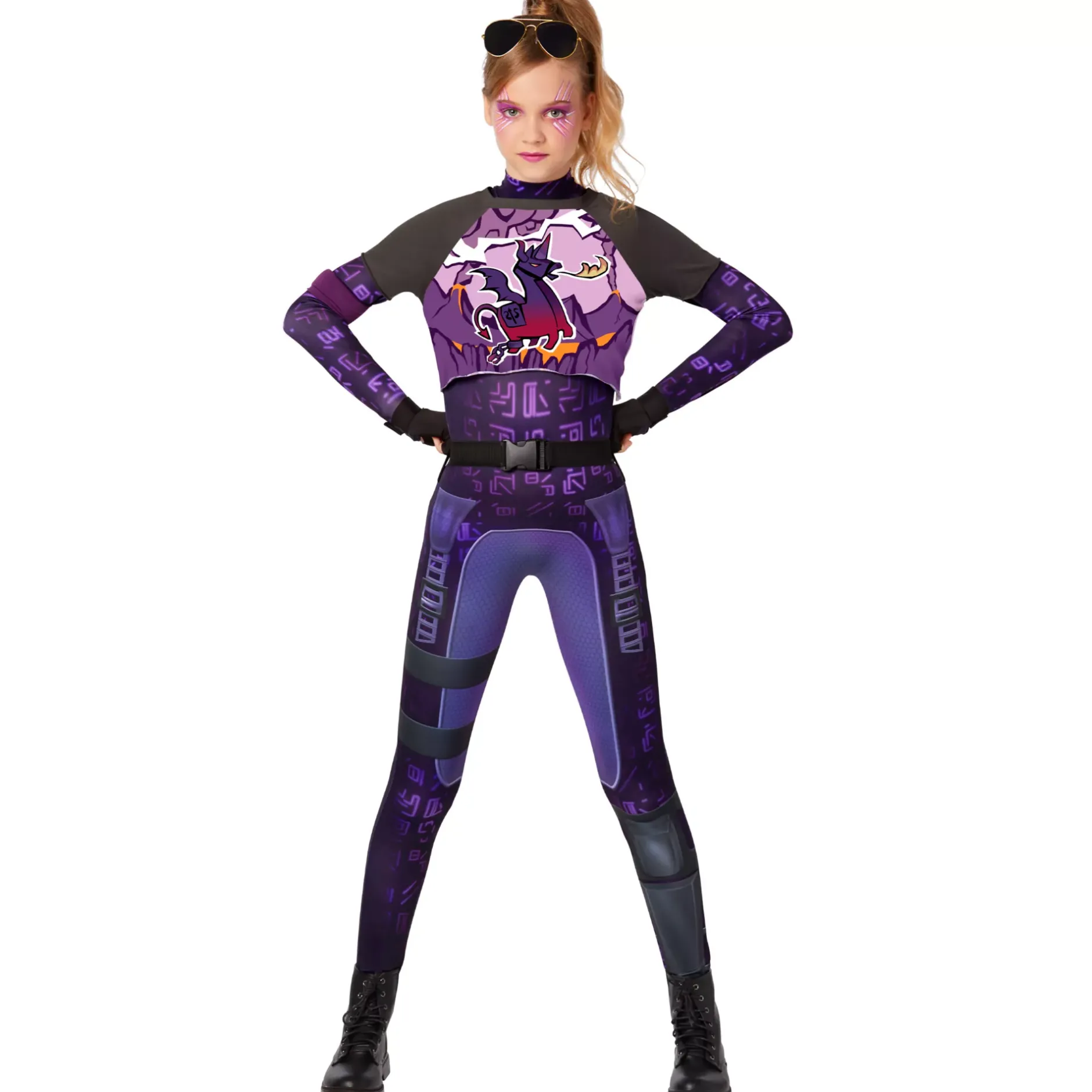Spirit Halloween Youth Dark Bomber Costume - Fortnite